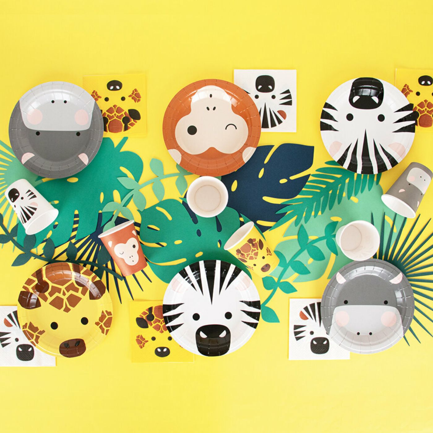 Pappaglös - Safari dýr - 8 stk