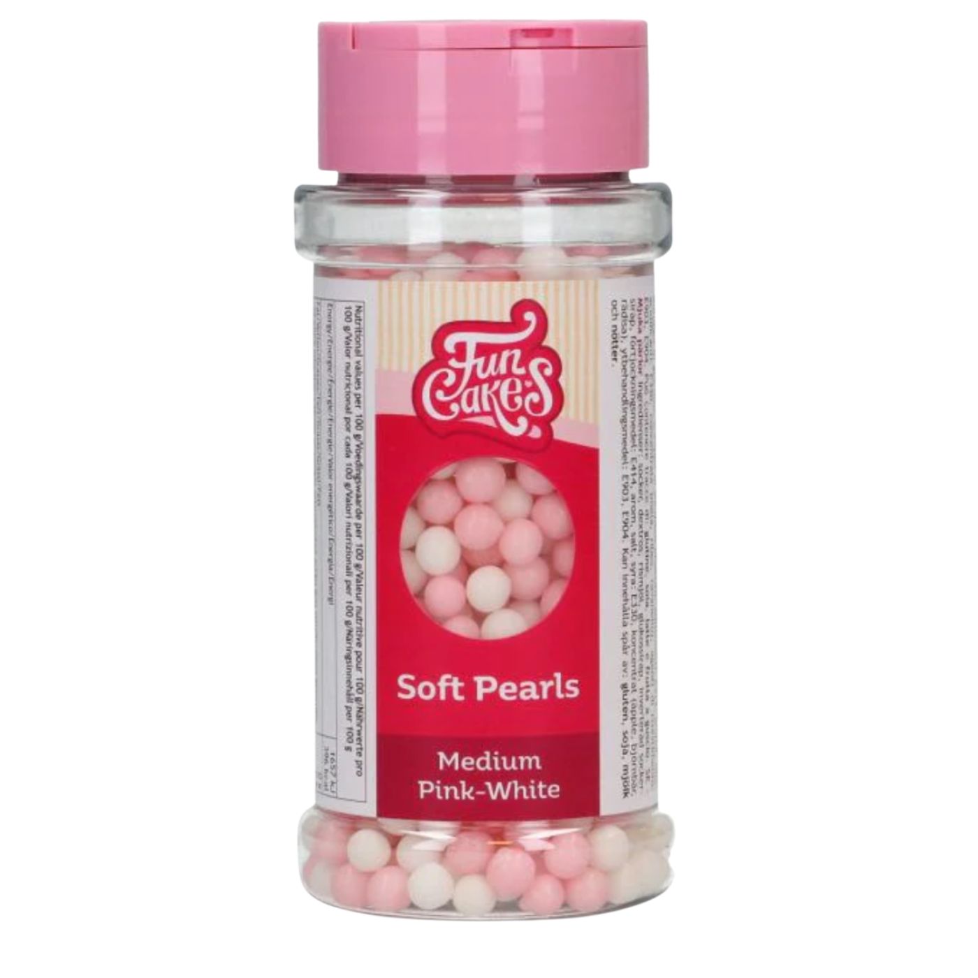 Sykurskraut - Soft Pearls - 60 gr - Bleikar/Hvítar