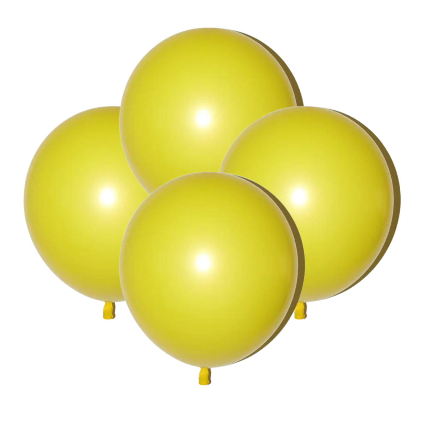 Latex blaðra - Gul - 30 cm - 10 stk