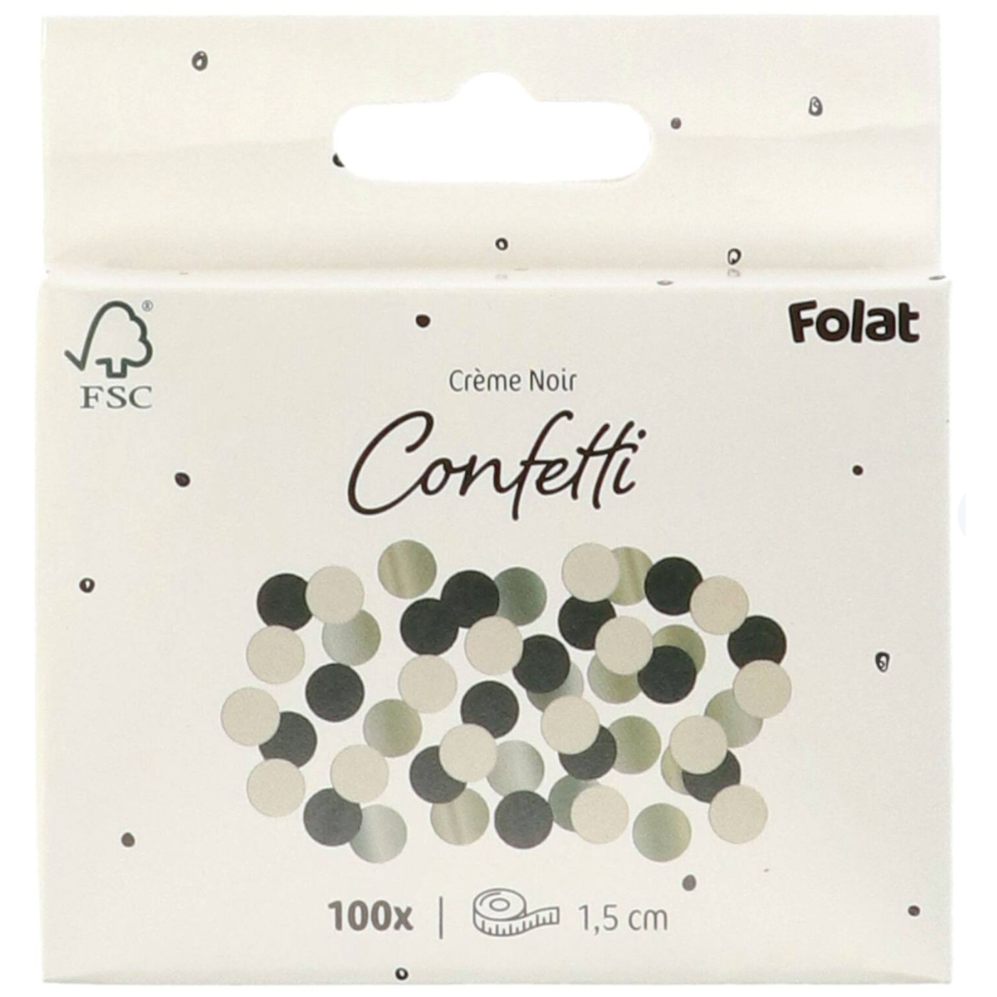 Confetti - Créme Noir