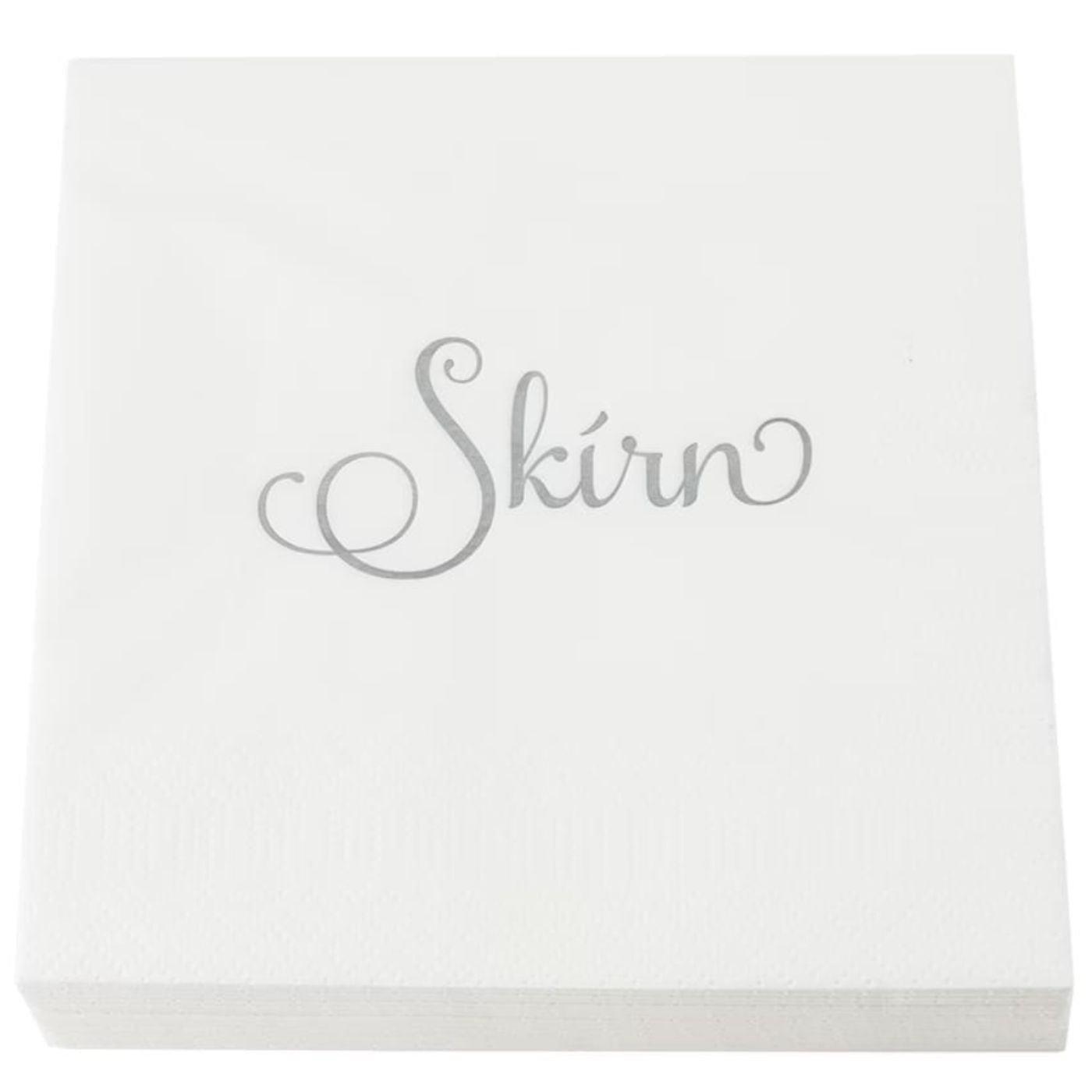 Servíettur - Skírn - Silfur - 33 x 33cm - 20 stk