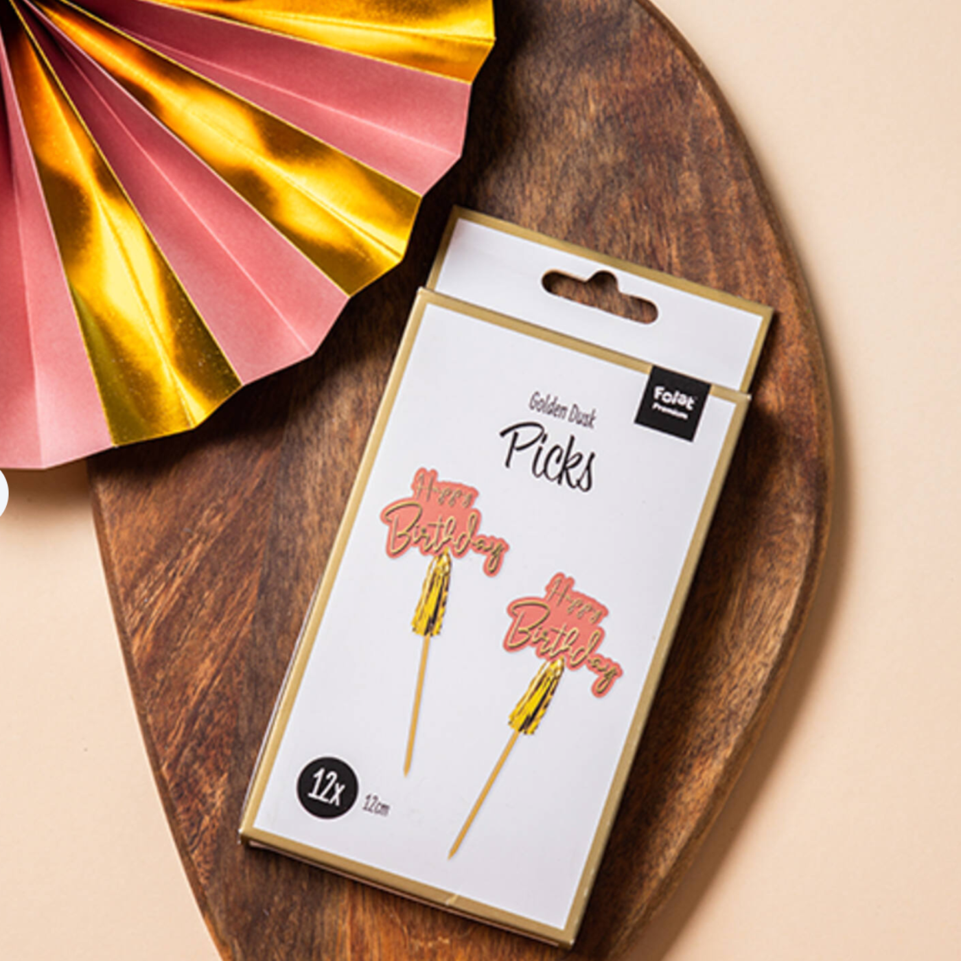 Partýpinnar - Bleikir - 12 stk