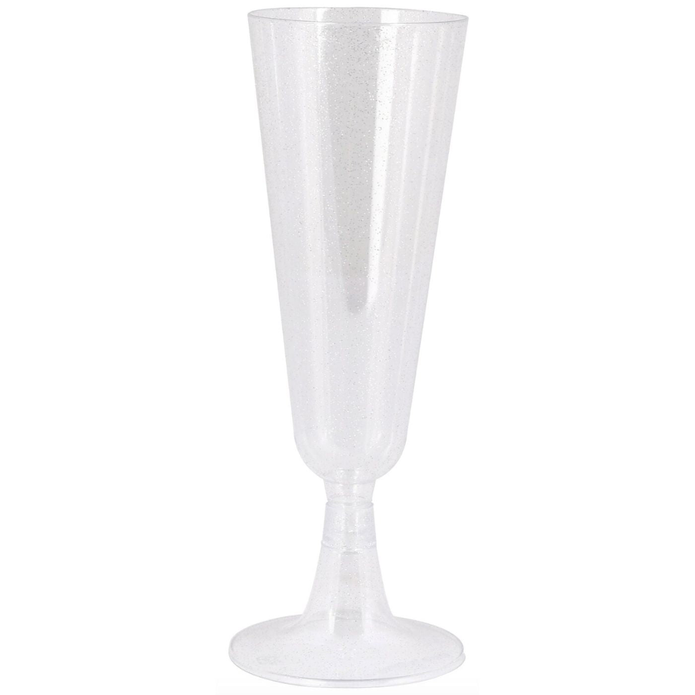 Plastglös - Silfur glimmer - 10stk - 150ml