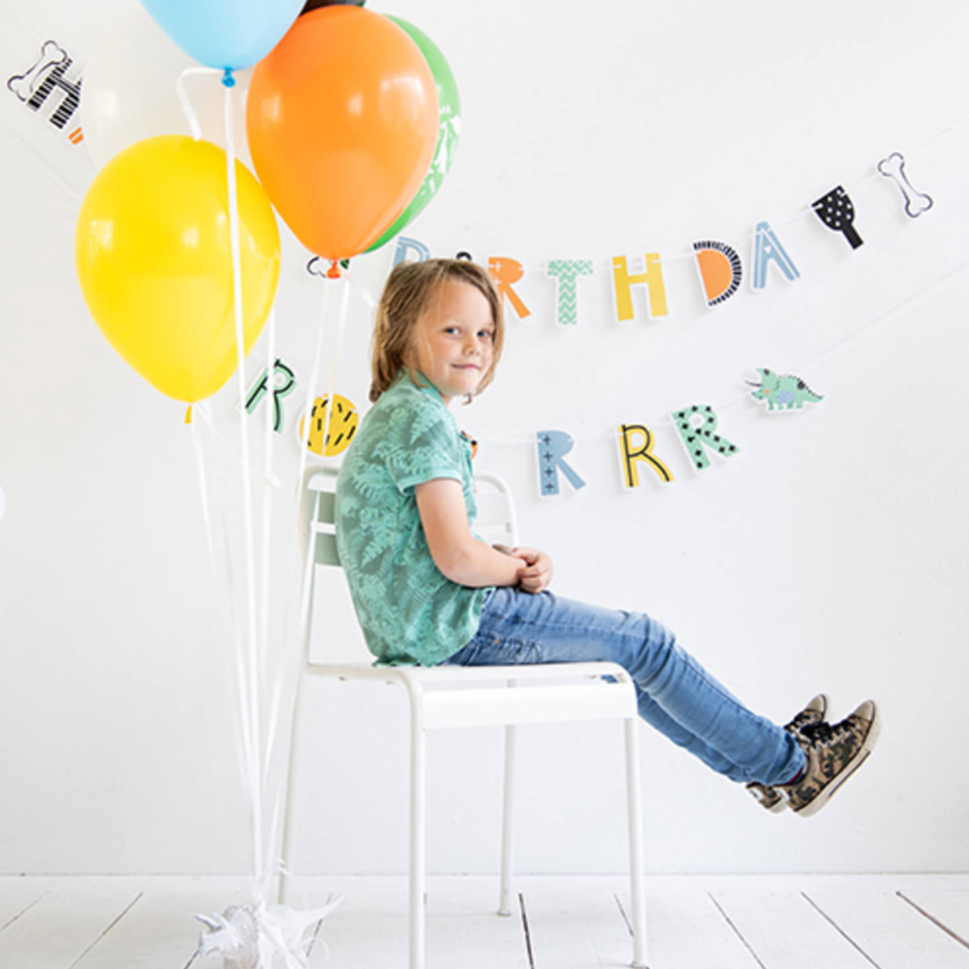 Latex blöðrur - Risaeðlur - 6 stk