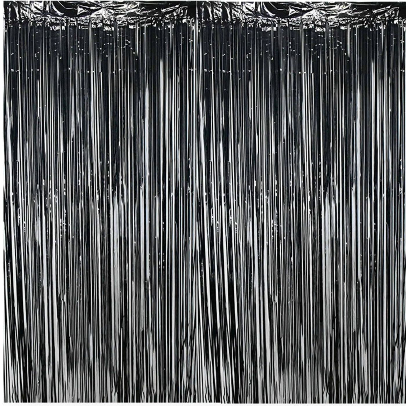 Partý bakgrunnur - Svartur - 1 x 2 m