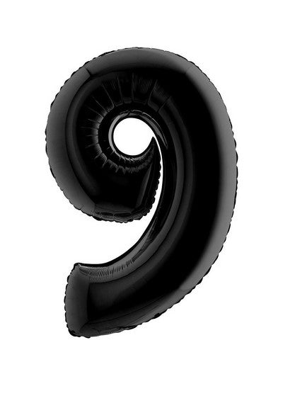 Álblaðra - Svartur tölustafur - 102 cm - 9