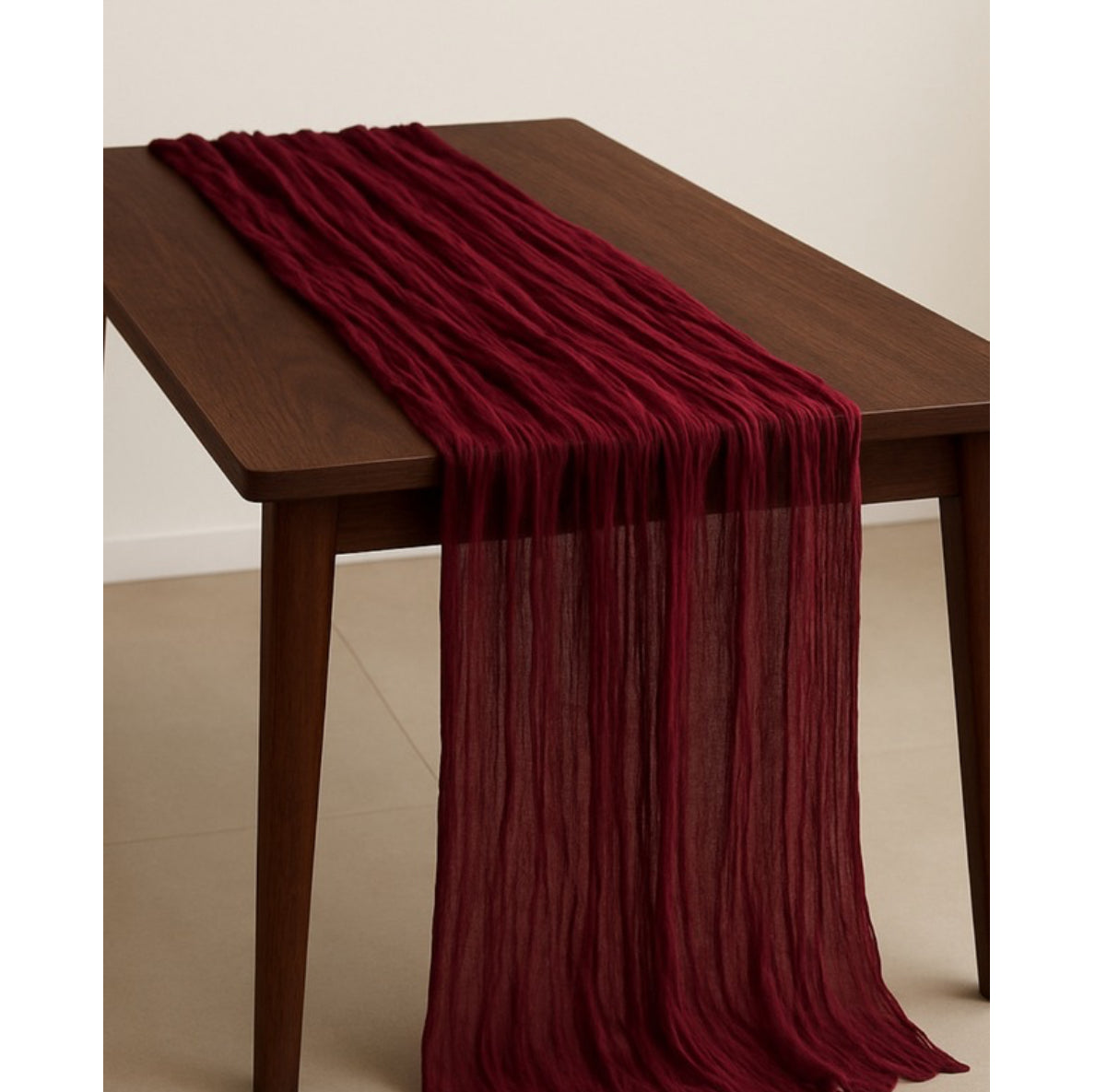 Borðrenningur - Vínrauður - 180 cm