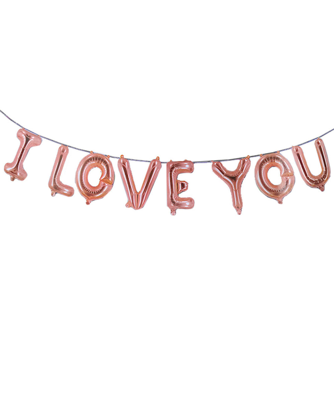 Blöðrulengja - I LOVE YOU - Rosegold