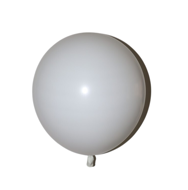 Latex blaðra - Hvít - 30 cm