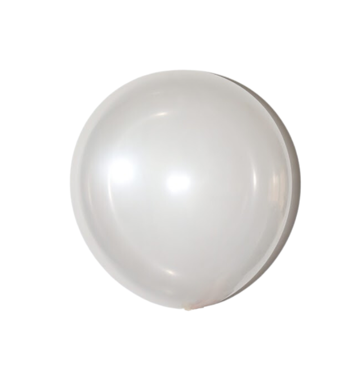 Latex blaðra - Glær - 30 cm