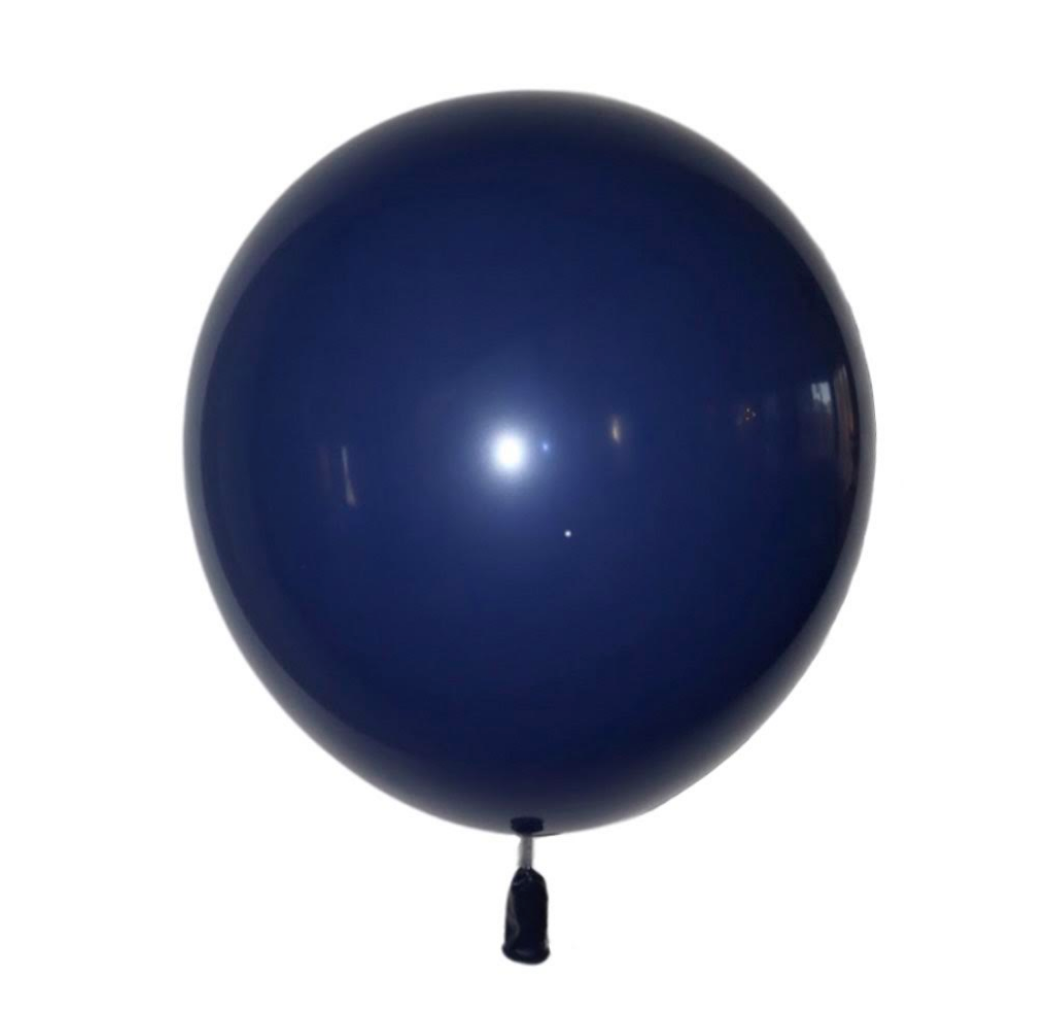Latex blaðra - Retró blá - 30 cm