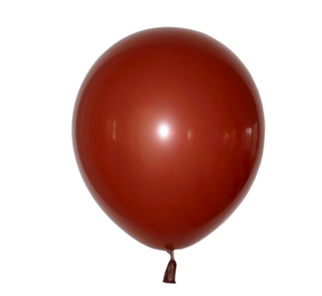 Latex blaðra - Retró brún - 30 cm
