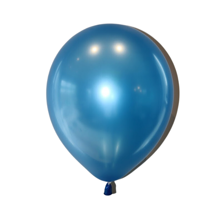 Latex blaðra - Perlu blá - 30 cm