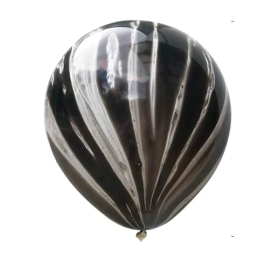 Latex blaðra - Marmara - Svört - 30 cm