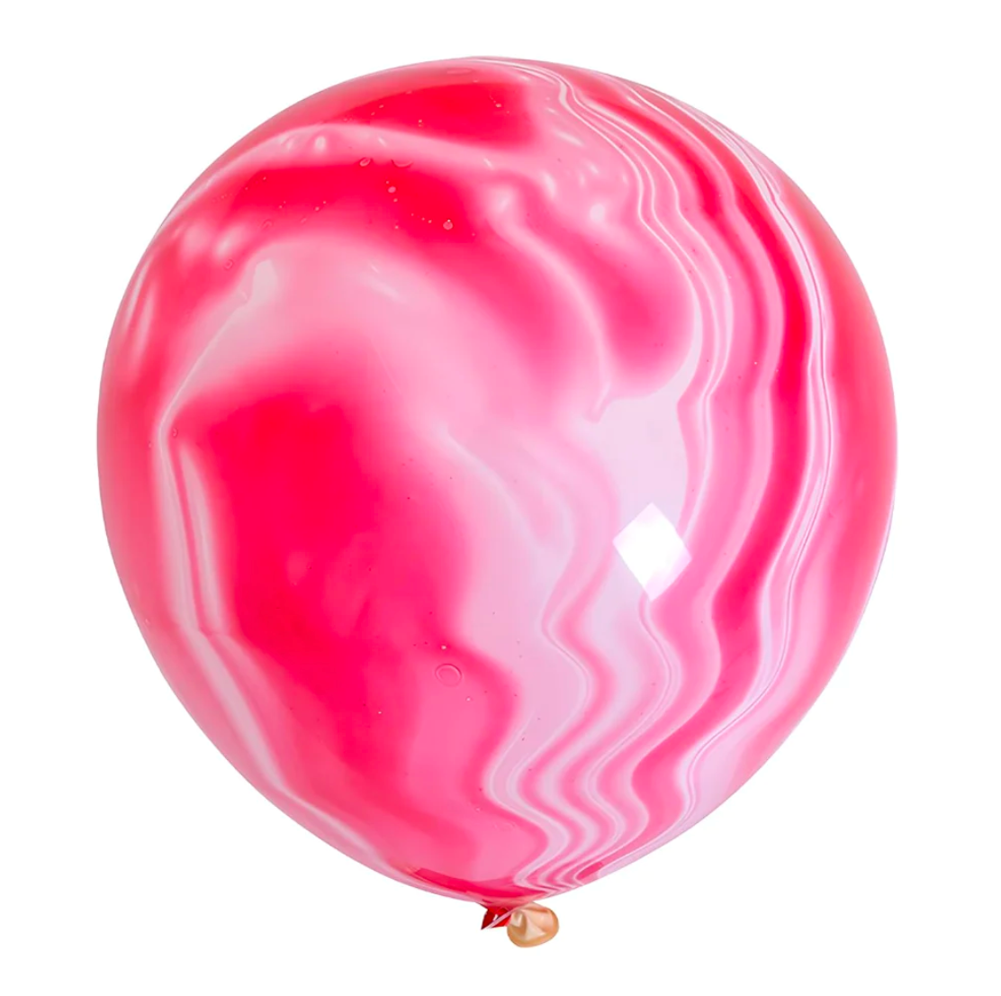 Latex blaðra - Marmara - Rauð - 30 cm