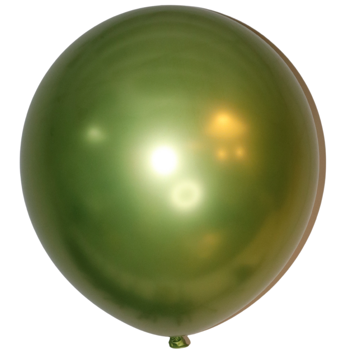 Latex blaðra - Króm - Græn - 45 cm