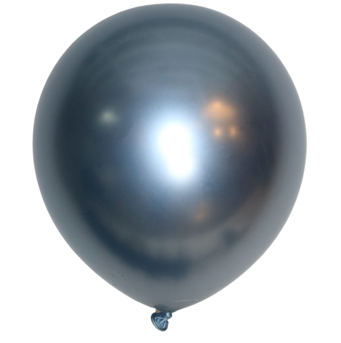 Latex blaðra - Króm - Ljósblá - 30 cm