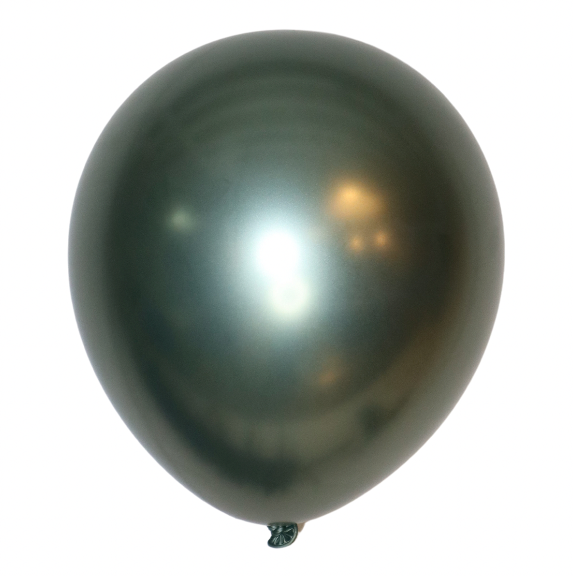 Latex blaðra - Króm - Græn - 30 cm