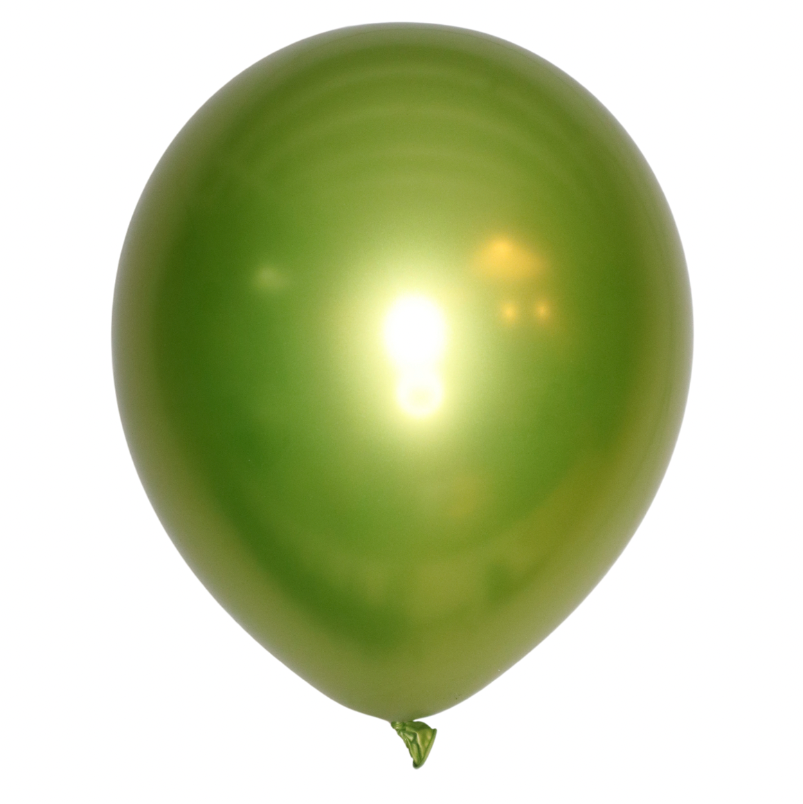 Latex blaðra - Króm - Ljósgræn - 30 cm