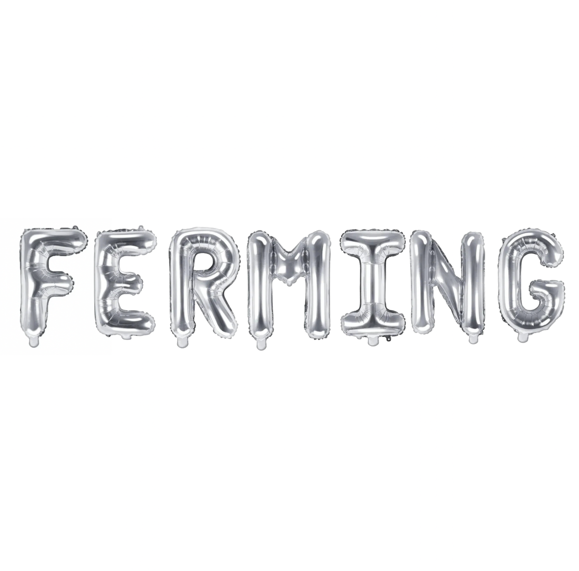 Álblöðrur - Fermingar - Silfur - 35 cm