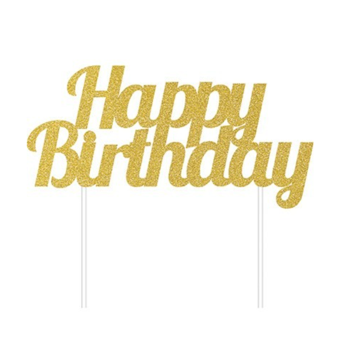 Kökupinni - Happy Birthday - Gull - Glimmer