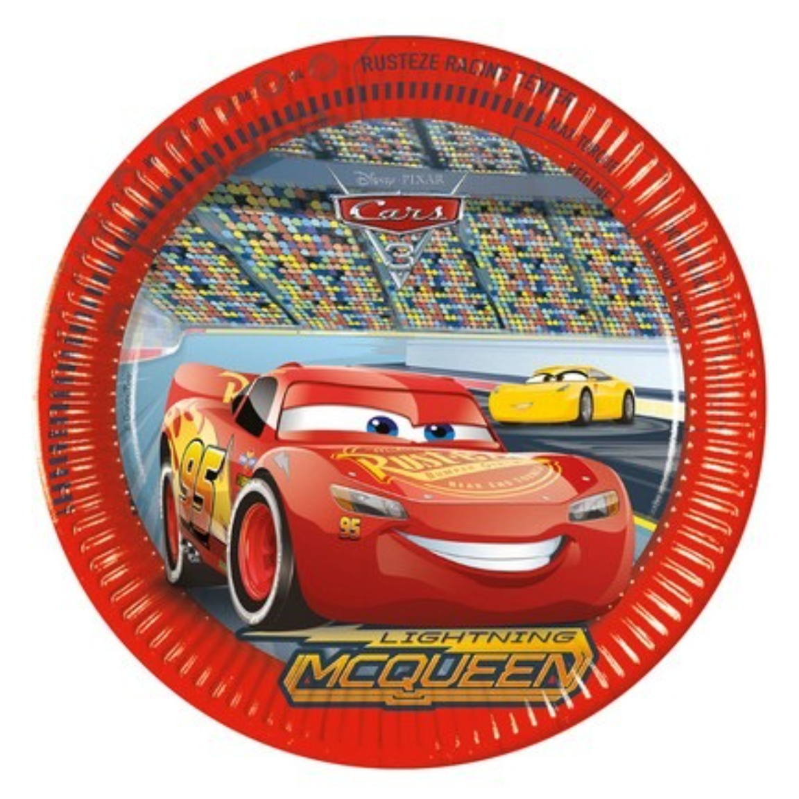 Pappadiskar - Leiftur Mcqueen / Cars - 8 stk