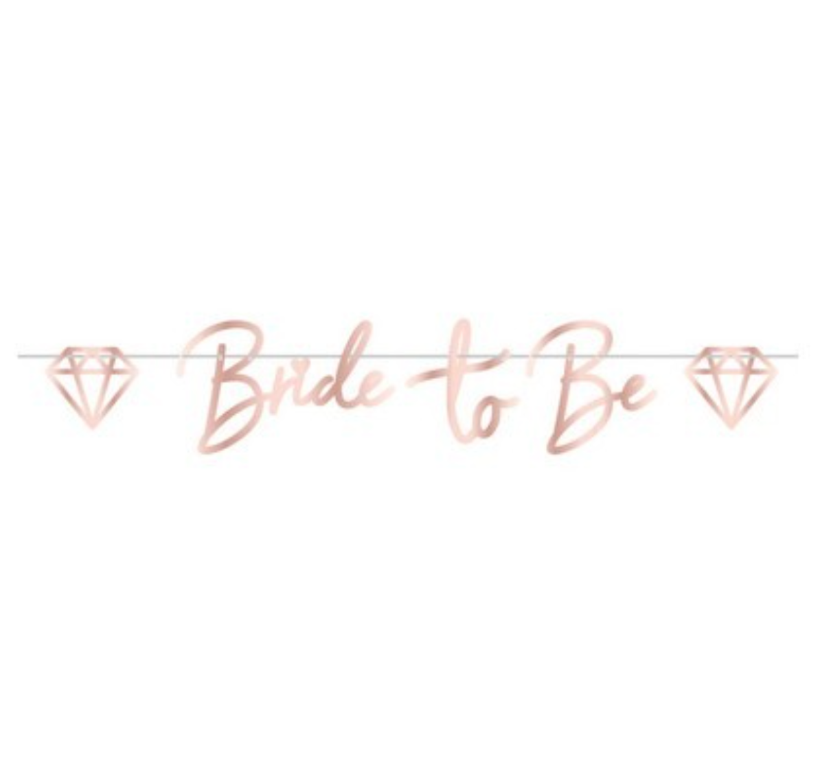 Skrautborði - Bride to be - Rosegold