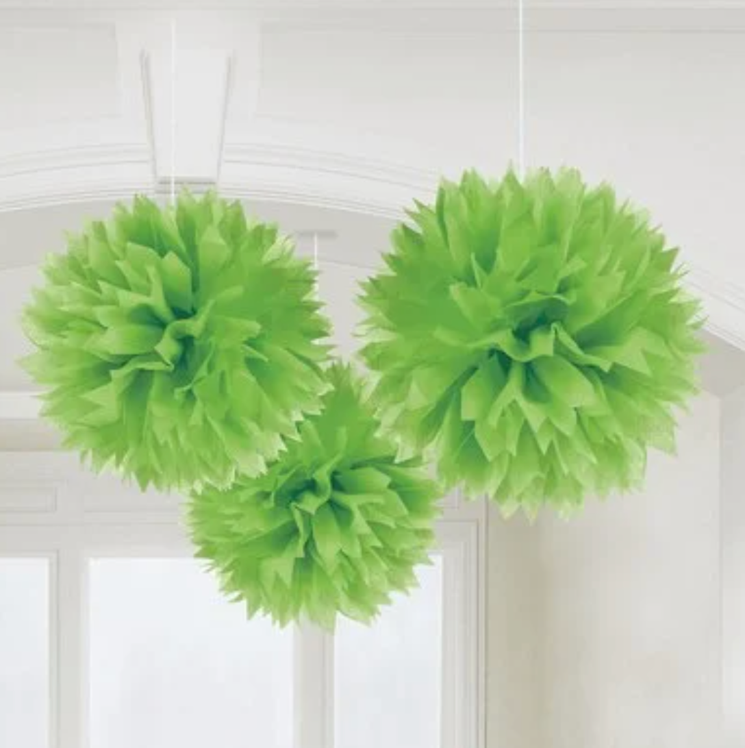 Pom pom - Grænn - 3 stk