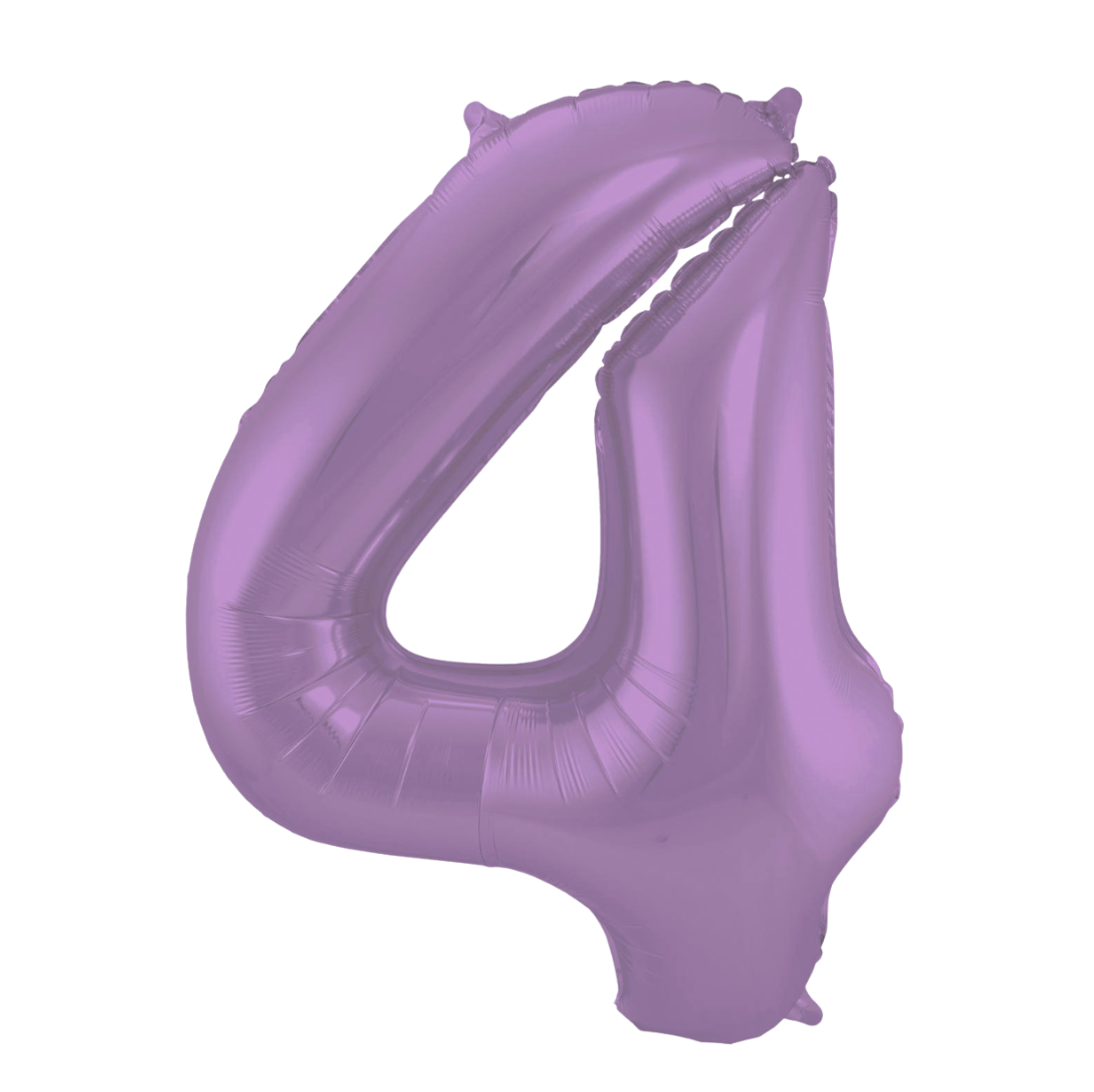 Álblaðra - Tölustafur - Fjólublár metalic - 4 - 86 cm