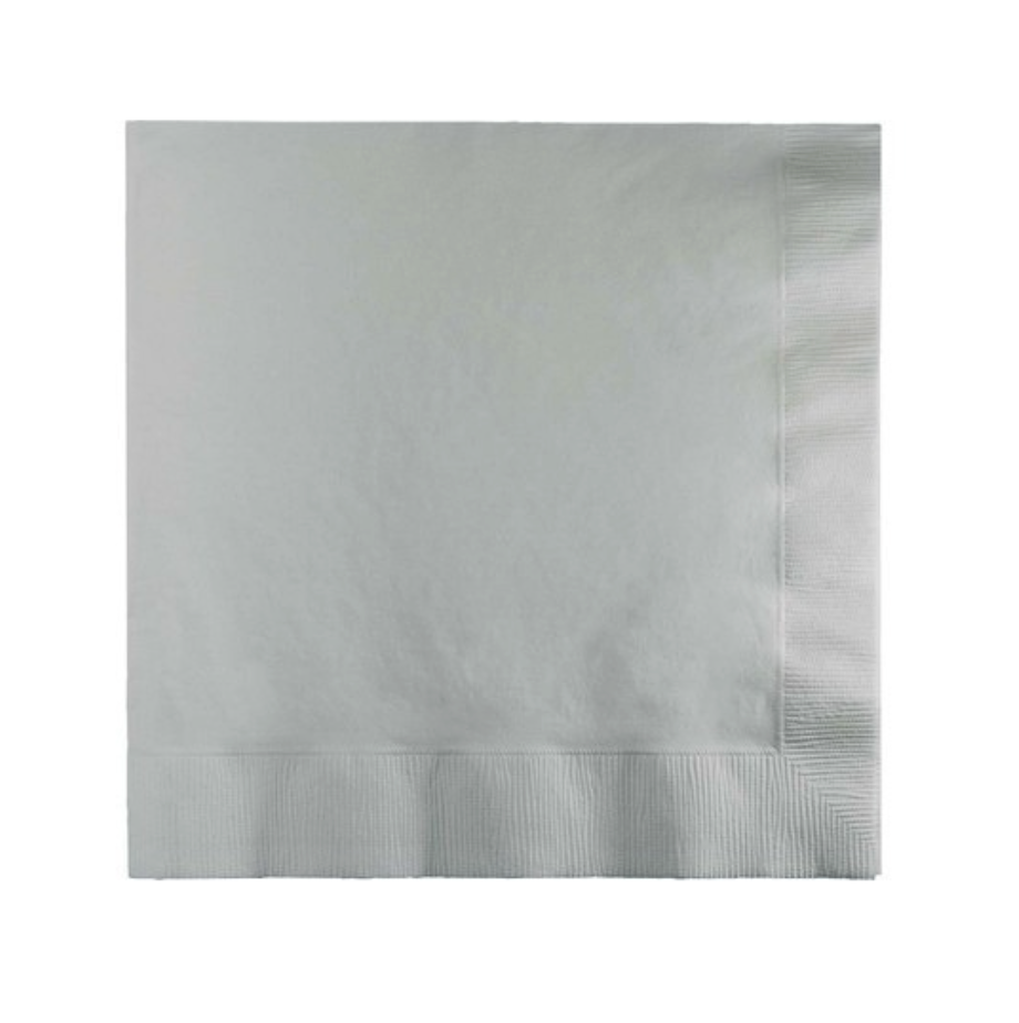 Servíettur - Silfur - 50 stk