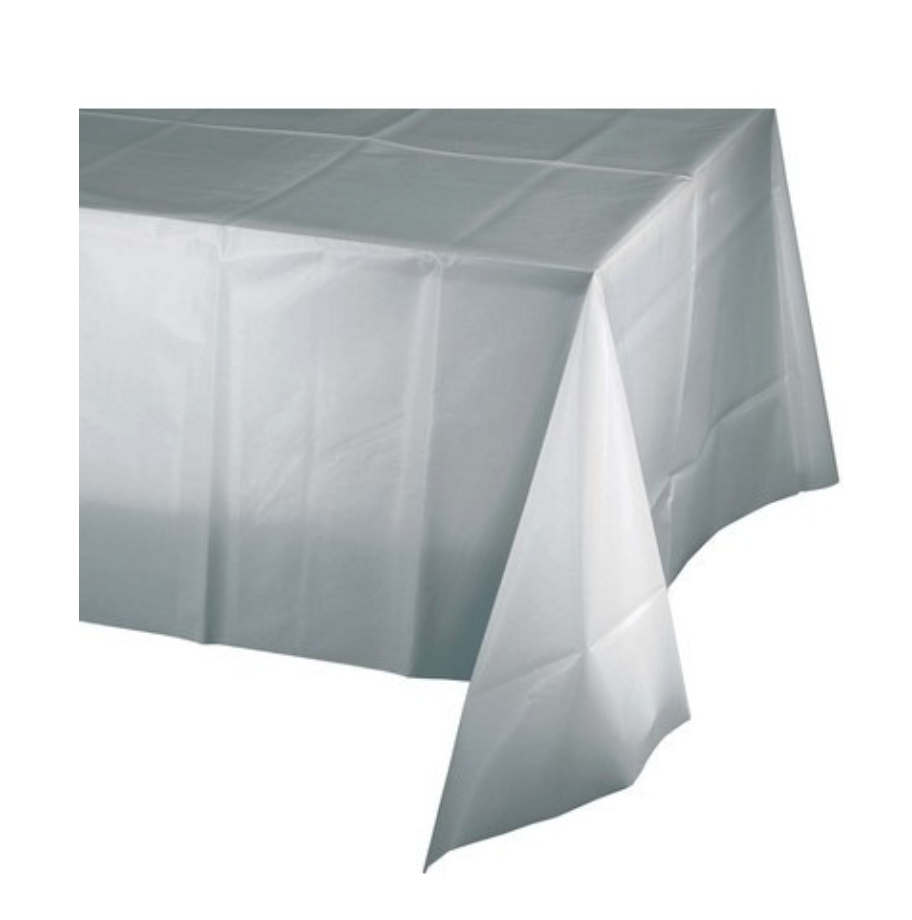 Plastdúkur - Silfur - 137 x 274 cm