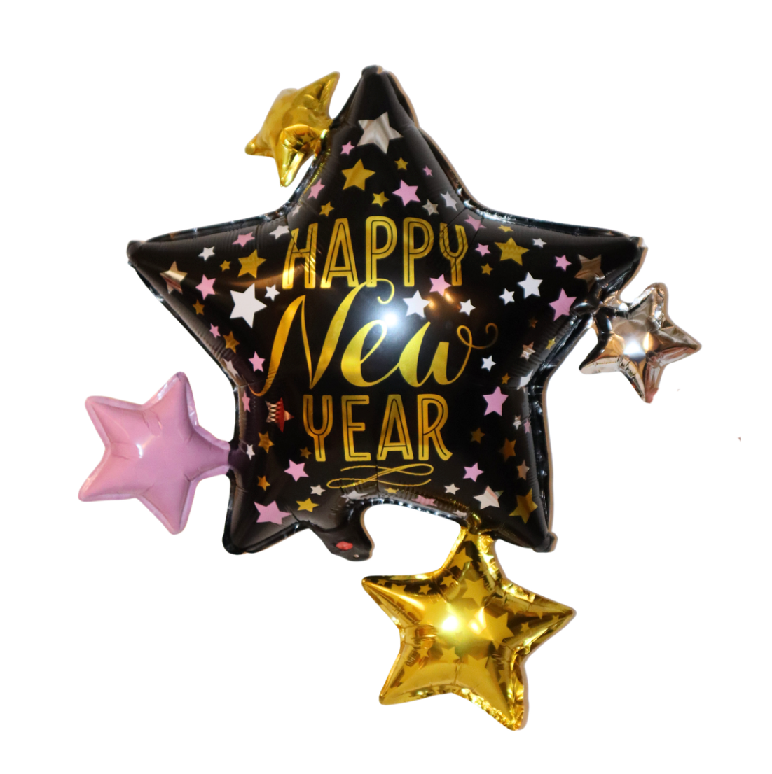 Álblaðra - Stjarna - Happy New Year - 45 cm