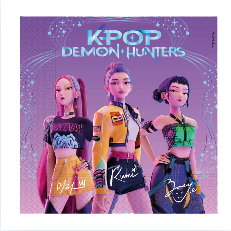 Servíettur - K-POP Demon Hunters - 33x33 cm - 20 stk