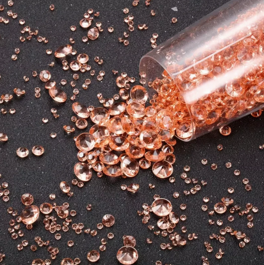 Confetti - Rose gold steinar
