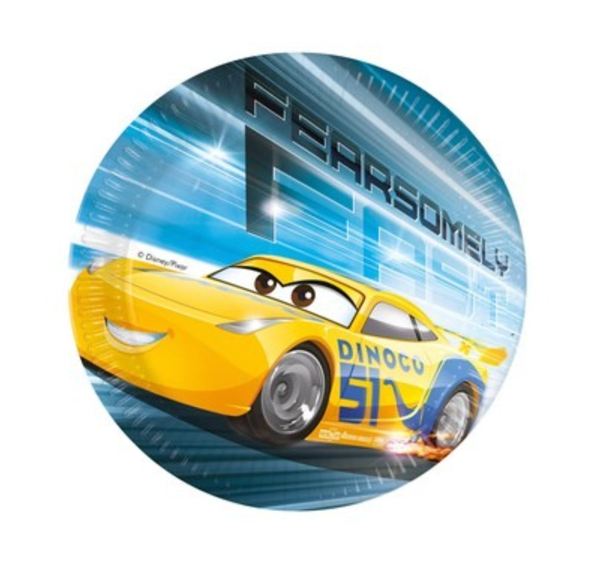 Pappadiskar - Leiftur Mcqueen / Cars - 8 stk