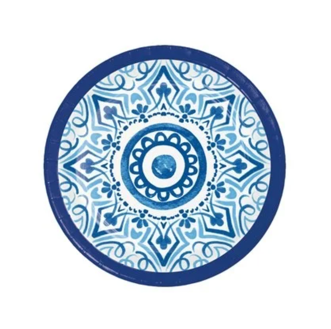 Pappadiskar - Blue Willow - 8 stk - 18 cm