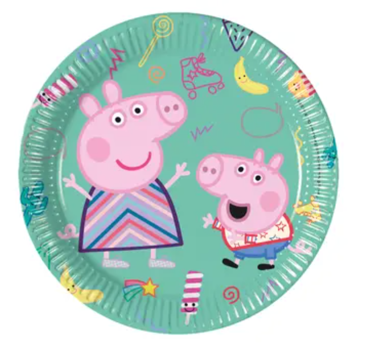 Pappadiskar - Peppa Pig - 8 stk