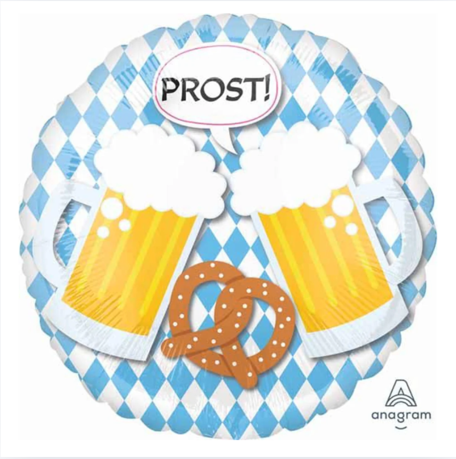 Álblaðra - Oktoberfest m. bjórglösum - 45 cm