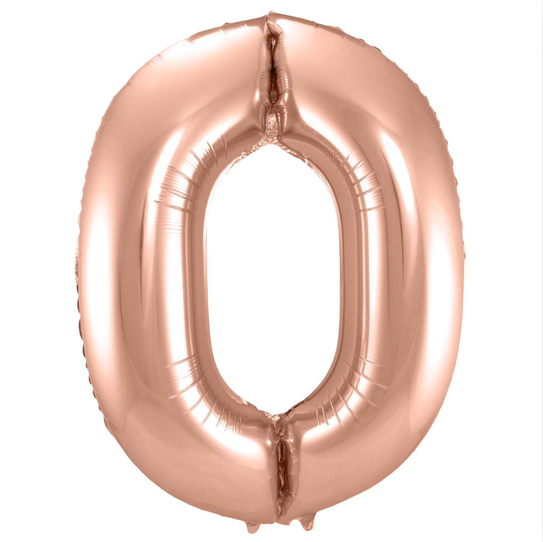 Álblaðra - Tölustafur - 0 - Rose gold - 86 cm