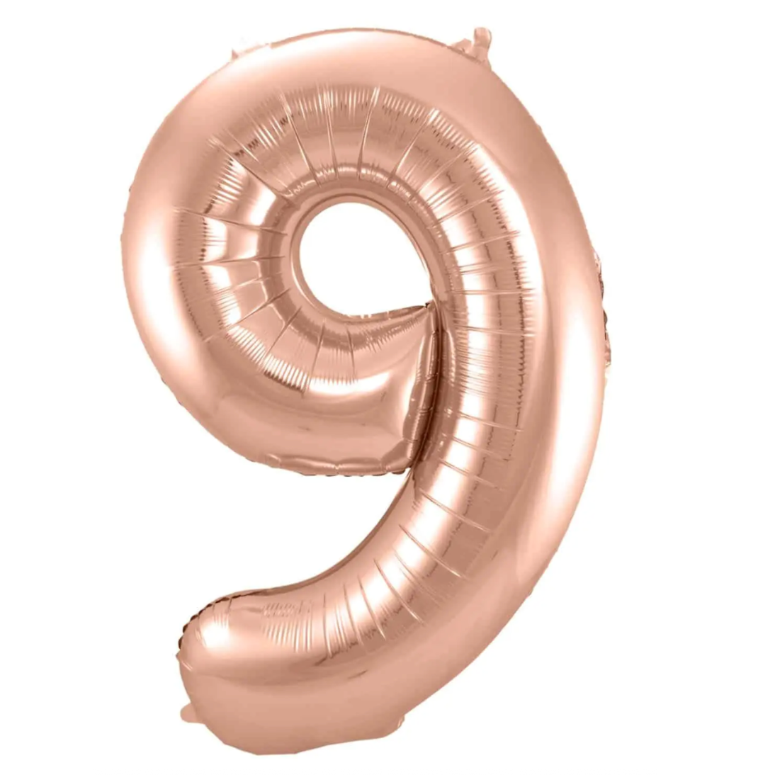 Álblaðra - Tölustafur - 9 - Rose gold - 86 cm