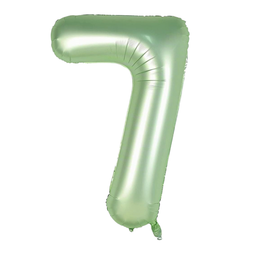 Álblaðra - Tölustafur - 7 - Ljósgrænn - 86 cm