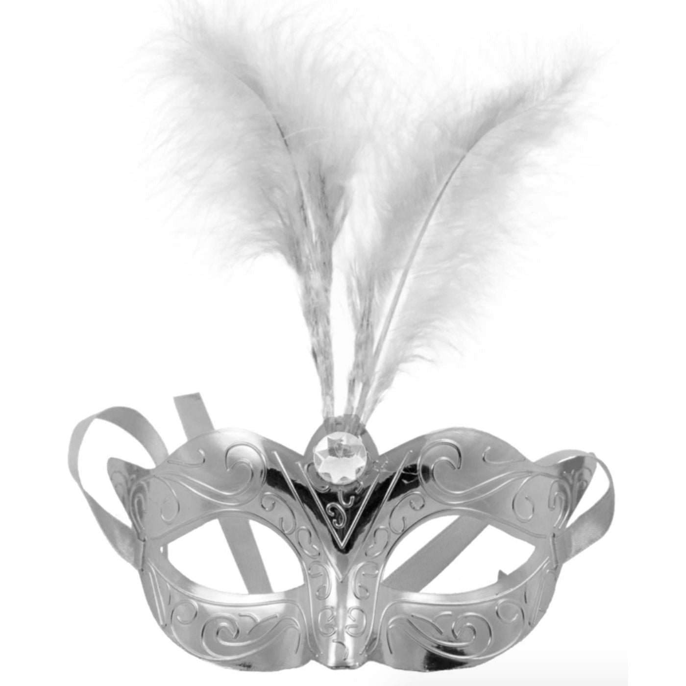 Gríma - Silfur m. fjöður - 1 stk