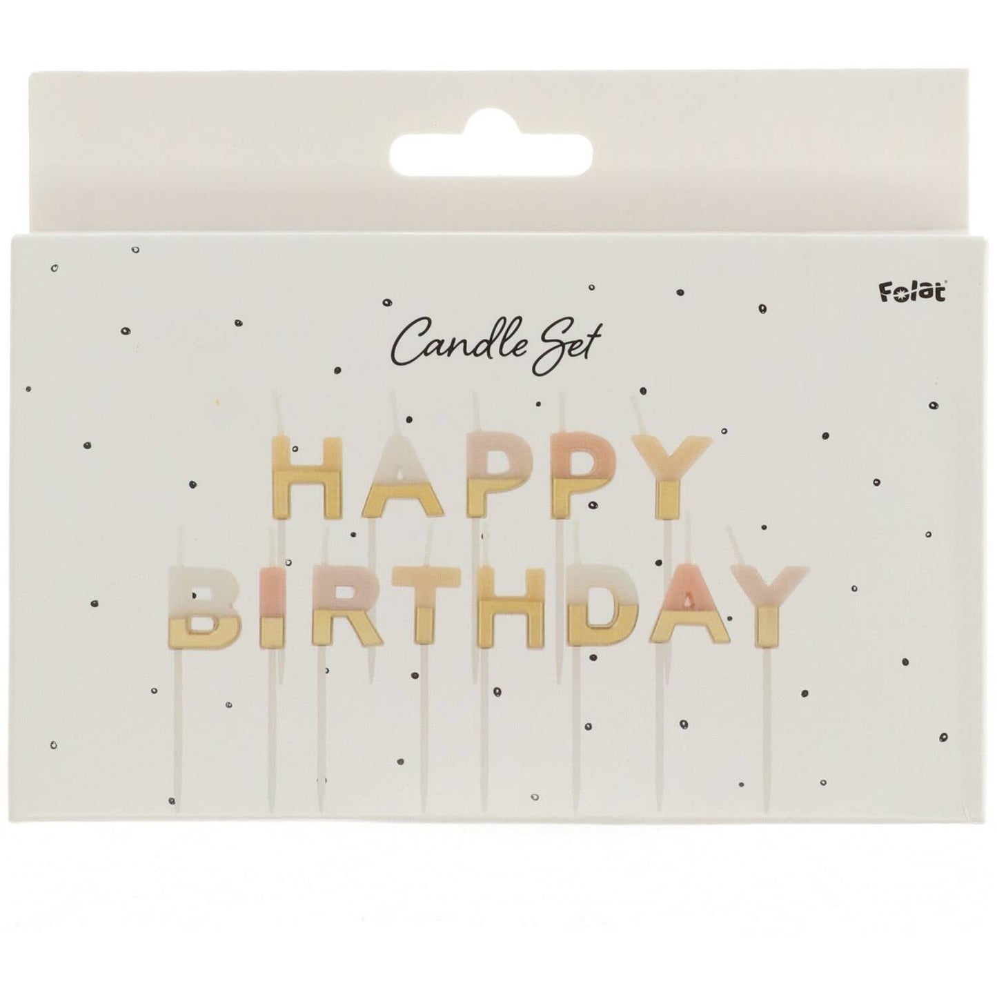 Kerti - Happy Birthday - 2cm - Pastel