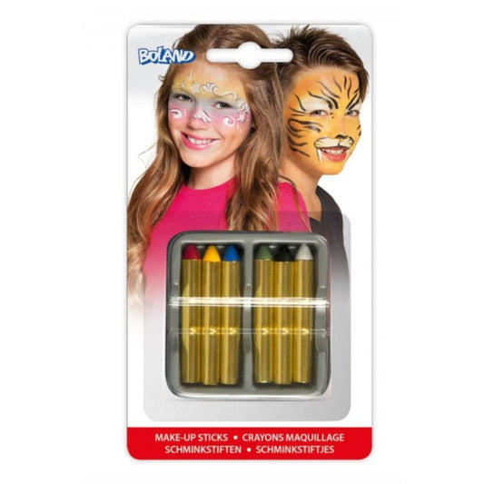 Andlitsmáling - Stifti - 6 litir