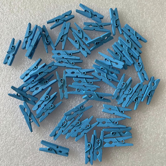 Klemmur - Bláar - 24 stk