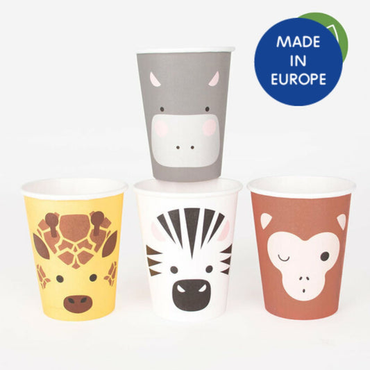 Pappaglös - Safari dýr - 8 stk