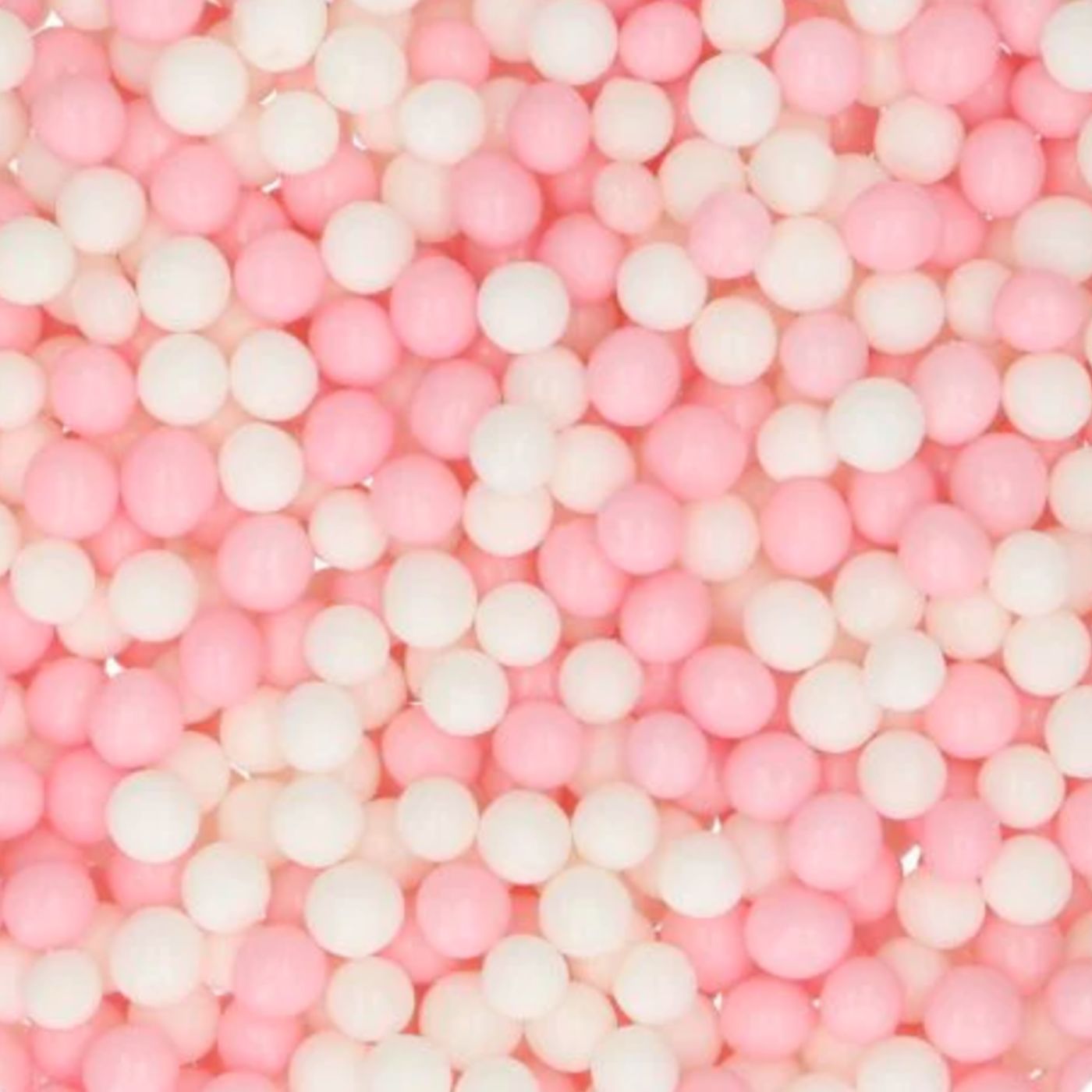 Sykurskraut - Soft Pearls - 60 gr - Bleikar/Hvítar