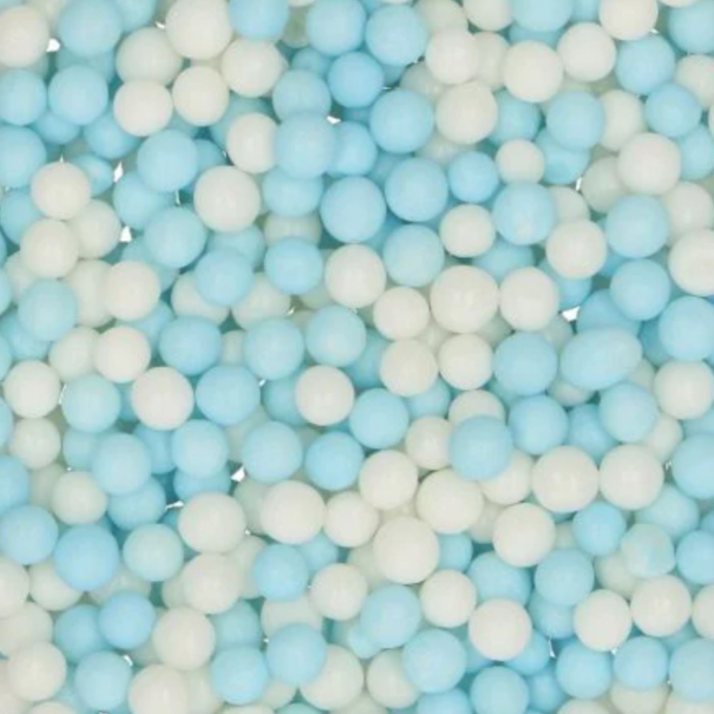 Sykurskraut - Soft Pearls - 60 gr - Bláar/Hvítar