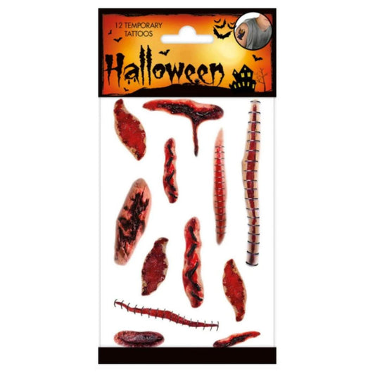 Tattoo - Halloween - Sár - 12 stk