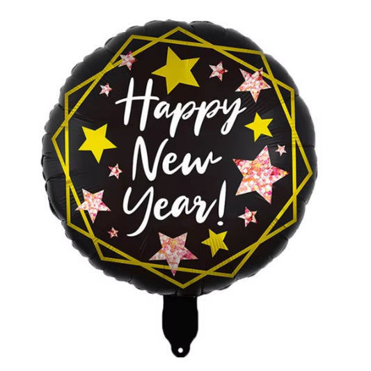 Álblaðra - Hringur - Happy New Year - 45 cm